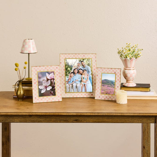 Rosy Check 4" x 6" Glass Frame