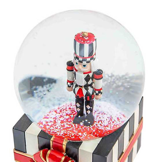 MacKenzie-Childs Nutcracker Gift Snow Globe