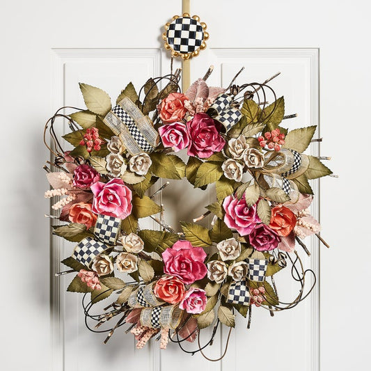 Courtly Check Wreath Hanger