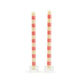 MacKenzie-Childs Bands Pink Dinner Candles Set of 2