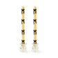 MacKenzie-Childs Black Bow Dinner Candles, Set of 2