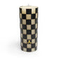 MacKenzie-Childs Check 6" Black Pillar Candle