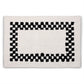 Black Check Hotel Bath Rug