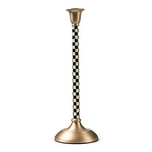 MacKenzie-Childs Courtly Check Large Candlestick