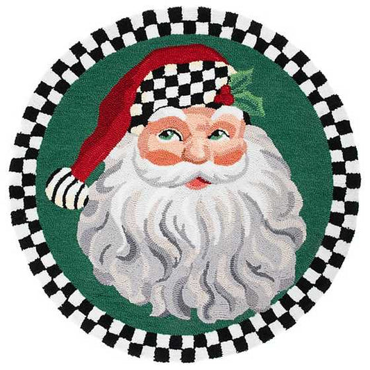 MacKenzie-Childs Santa 3' Rug