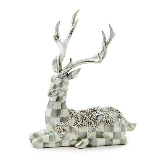 MacKenzie-Childs Sterling Check Resting Silver Garland Tree