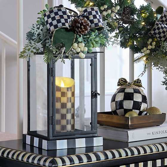 MacKenzie-Childs Farmhouse Holiday Lantern Arrangement