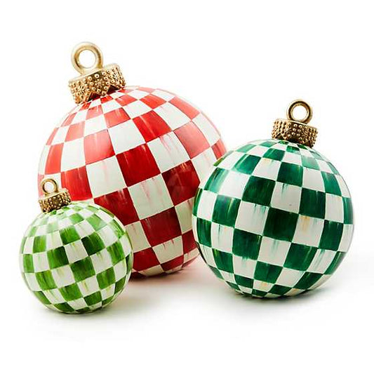 MacKenzie-Childs Red Check Tabletop Ornament