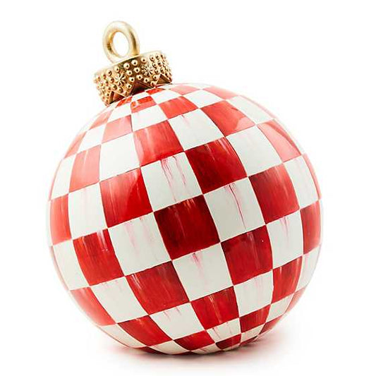 MacKenzie-Childs Red Check Tabletop Ornament