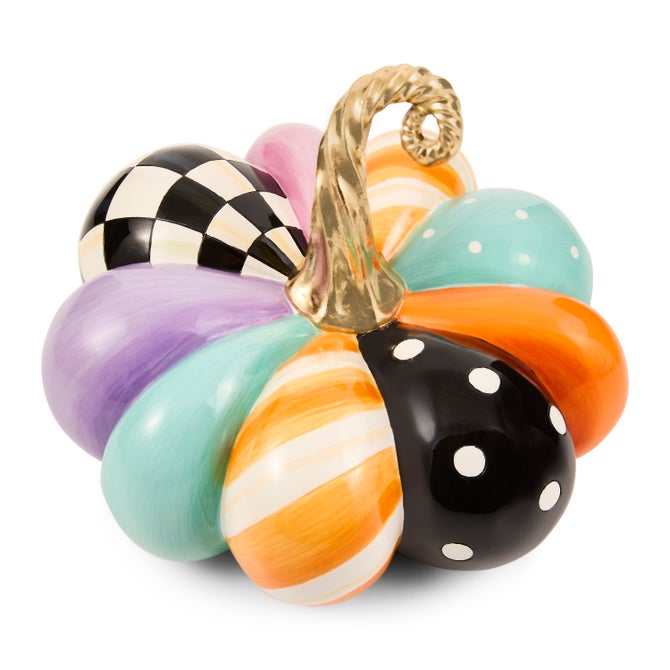 Whimsy Patchwork Small Squashed Pumpkin