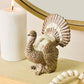Mocha Check Mini Turkey Figurine