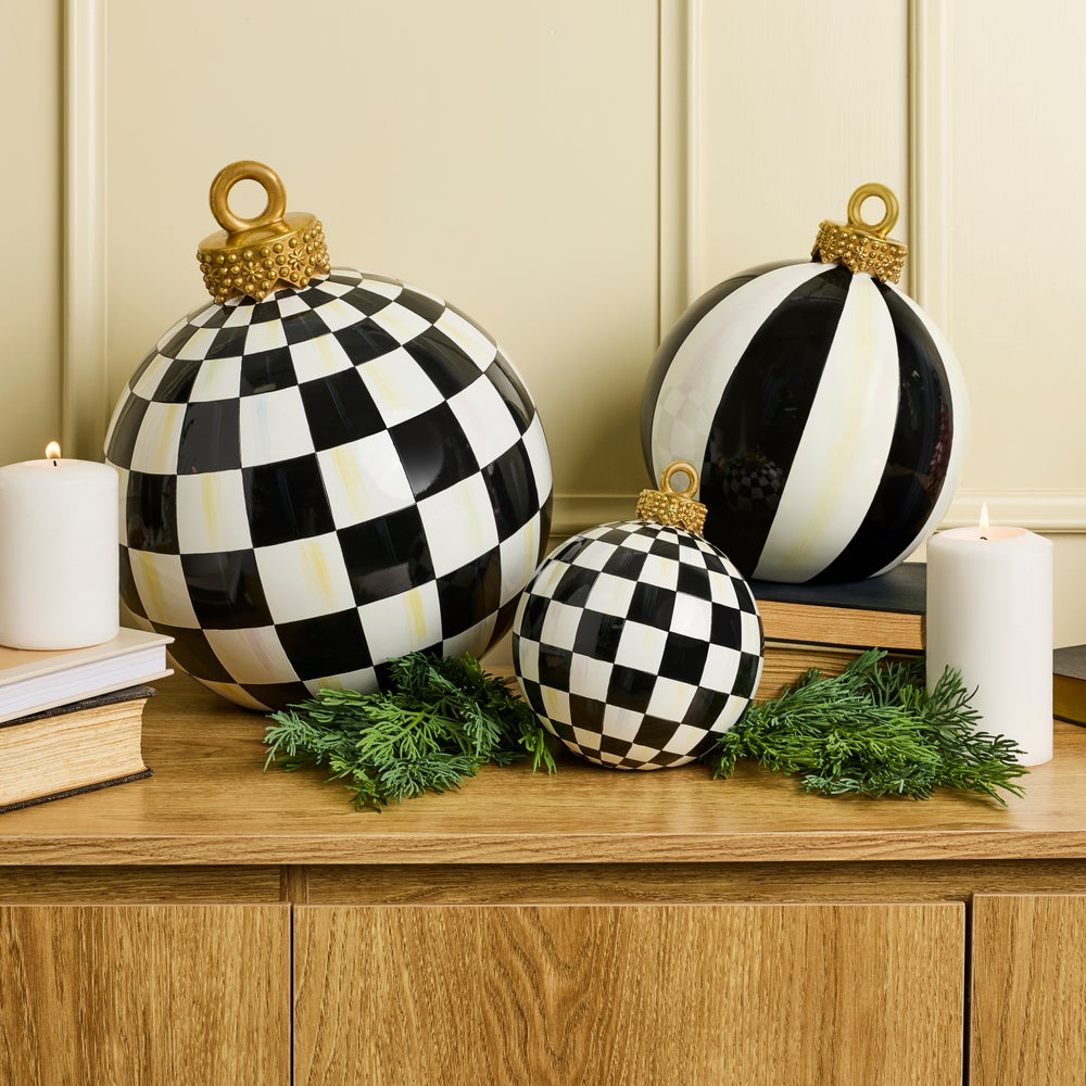 Courtly Check Large Tabletop Ornament