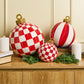 Red Stripe Medium Tabletop Ornament