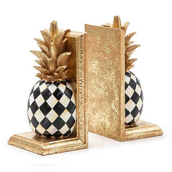 MacKenzie-Childs Pineapple Bookends