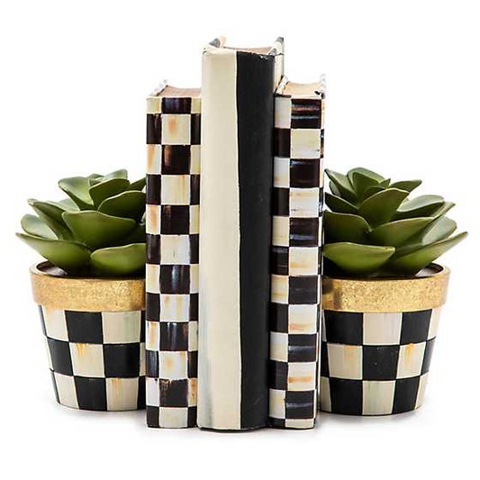 MacKenzie-Childs Succulent Bookends