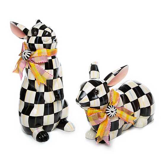 MacKenzie-Childs Courtly Check Resting Bunny