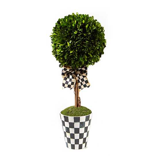 MacKenzie-Childs Courtly Boxwood Topiary Large Drop In