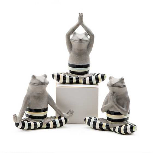 MacKenzie-Childs Yoga Frogs, Set of 3