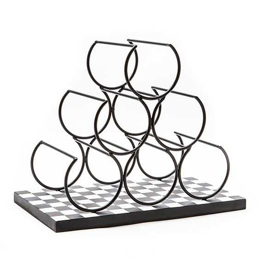 MacKenzie-Childs Courtly Check Wine Rack