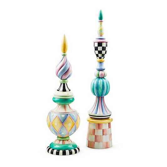 MacKenzie-Childs Rosy Meadow Short Finial