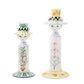 MacKenzie-Childs Rosy Meadow Lady Candle Hodlers, Set of 2