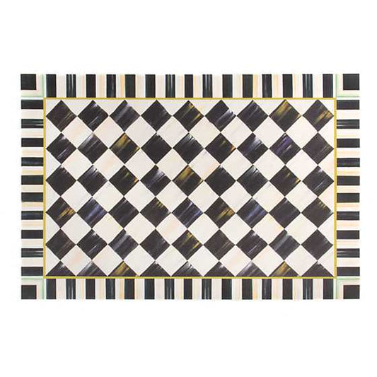 MacKenzie-Childs Courtly Check Floor Mat - 2' x 3'