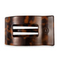 TELETIES Flat Rectangle Hair Clip | Large | Tortoise