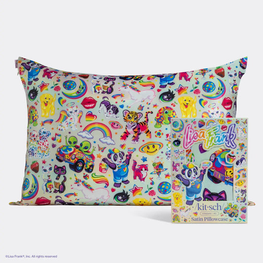 Standard Satin Pillowcase - the Fantastic World of Lisa Frank