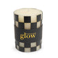 MacKenzie-Childs Check 4" Black Pillar Candle