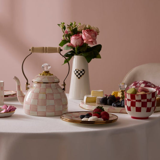 Courtly Check Tall Heart Vase