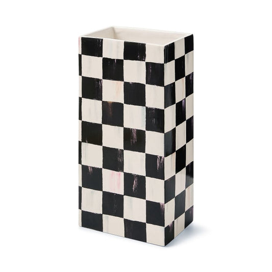 Courtly Check Pillar Vase