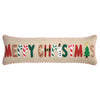 Mudpie Merry Christmas Long Pillow