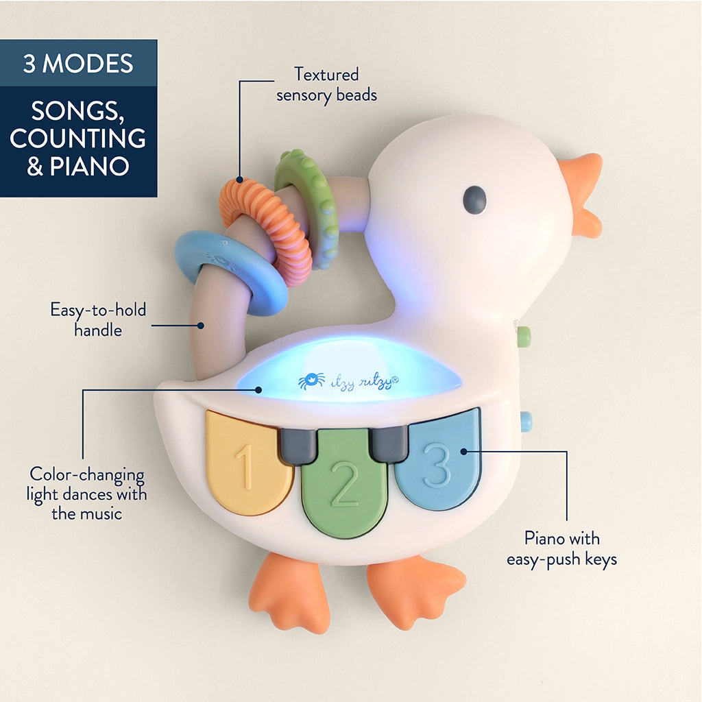 Itzy Ritzy Bitzy Tunes™ Goose - Light-Up Interactive Piano Toy
