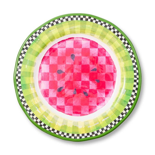 Watermelon Melamine Salad Plates, Set of 4