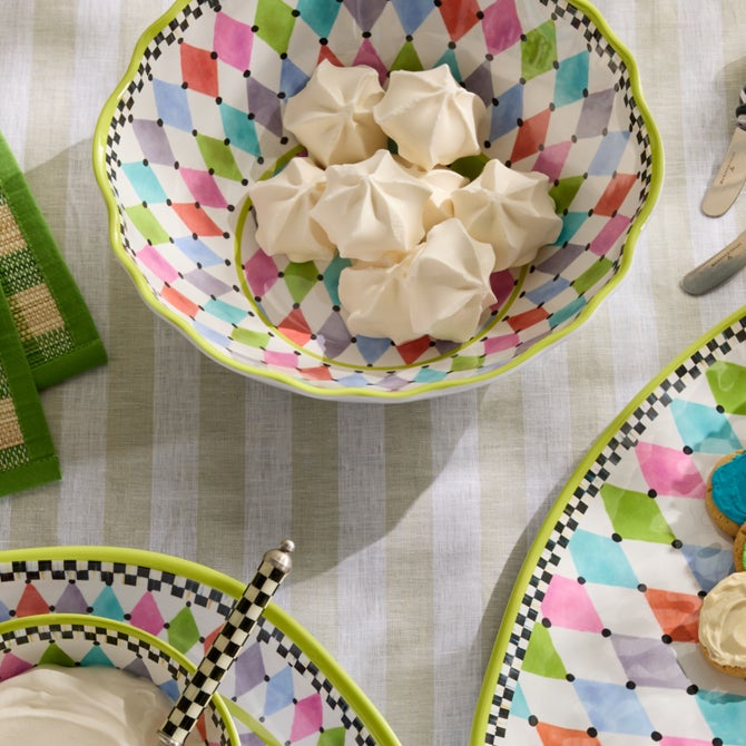 Palm Springs Melamine Serving Bowl