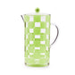 Green Check Acrylic Pitcher