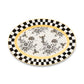 Bee Toile Oval Platter