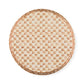 Mocha Check Gingerbread Large Pedestal Platter
