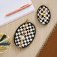 Courtly Check Oval Trinket Dishes, Set of 2