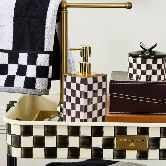 Courtly Check Glass Soap Pump