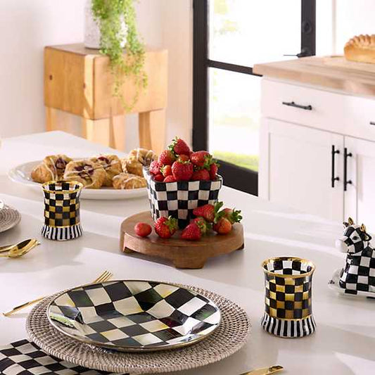 MacKenzie-Childs Courtly Check Farmhouse Berry Basket