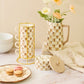 Mocha Check Cappuccino Cup Tower