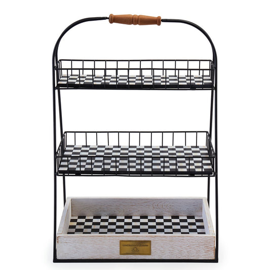 MacKenzie-Childs Farmhosue Tiered Stand