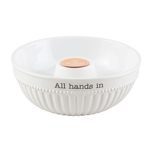 Mudpie All Hands In Accessories Serving Bowl