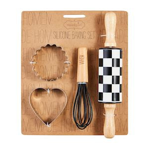 Checkered Roller Baking Set