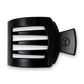 TELETIES Square Flat Hair Clip | Med. | Jet Black