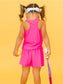 Girls Neon Magenta Active Tank Top