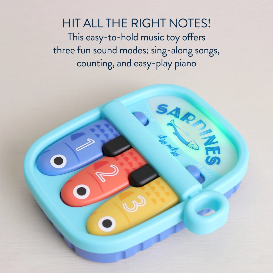 Itzy Ritzy  Bitzy Tunes™ Sardines - Light-Up Interactive Piano Toy