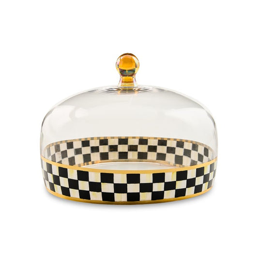 Courtly Check Glass Cake Dome