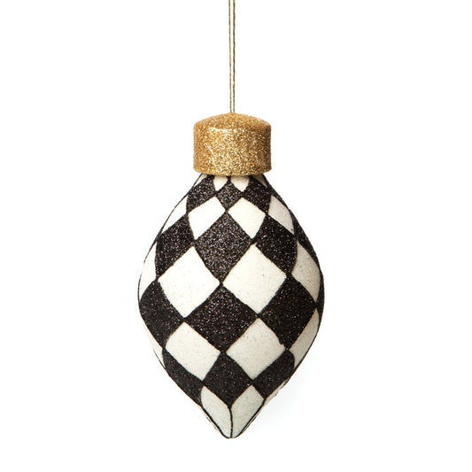 Classic Courtly Glass Ornaments, Set of 4